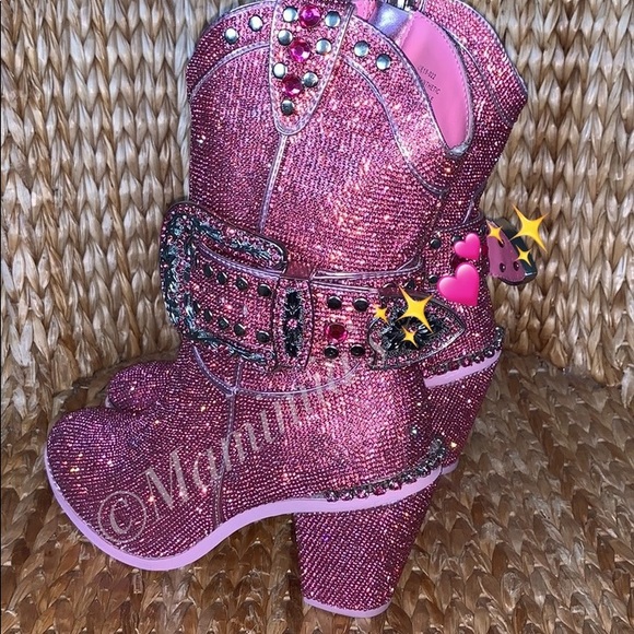 💕 Club Exx Rhinestone Sheriff Shine Cowboy Boots✨ - Picture 8 of 8